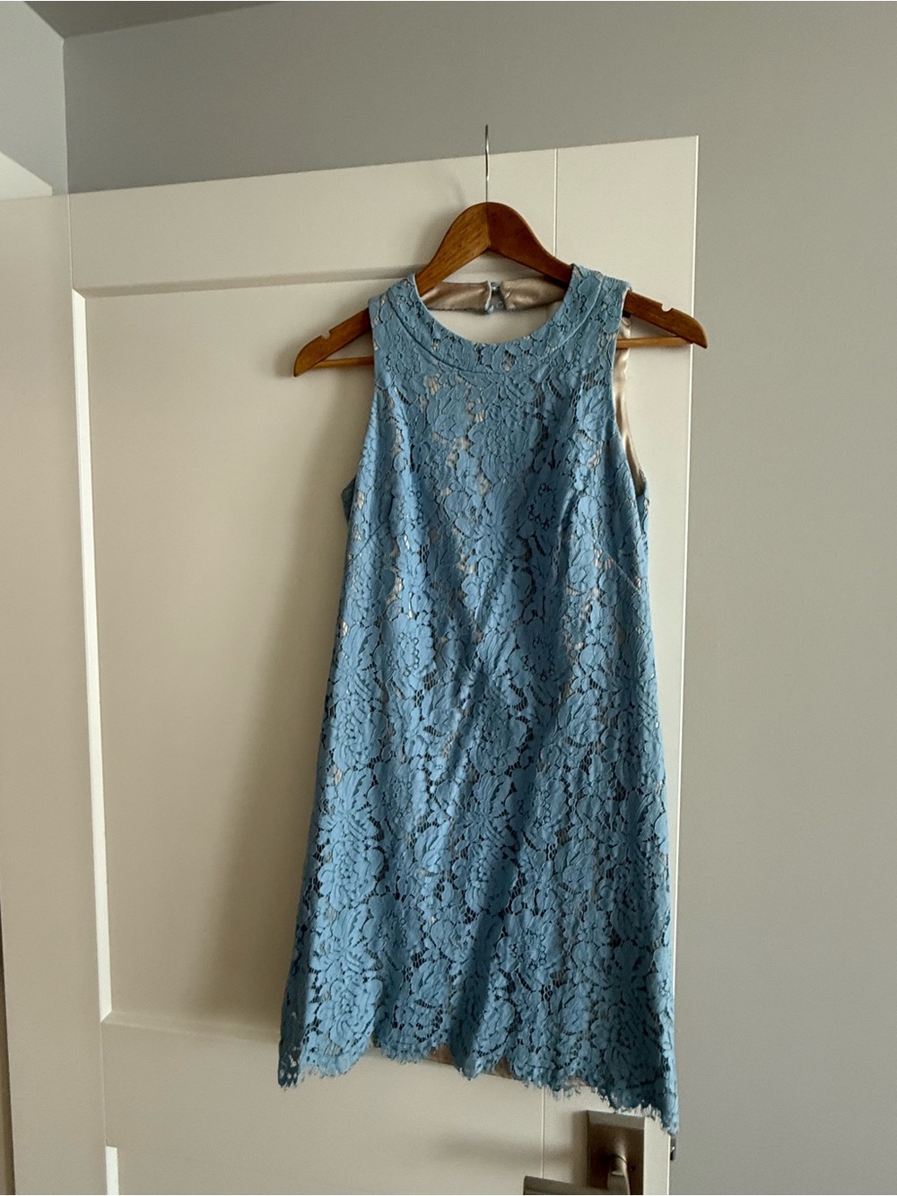 Vince Camuto Light Blue Lace Mini Dress